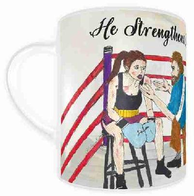 He strengthens me - Mug